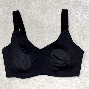 KNIX-V-neck-Evolution-Bra-Wide-Straps-Black Sz-6+ 